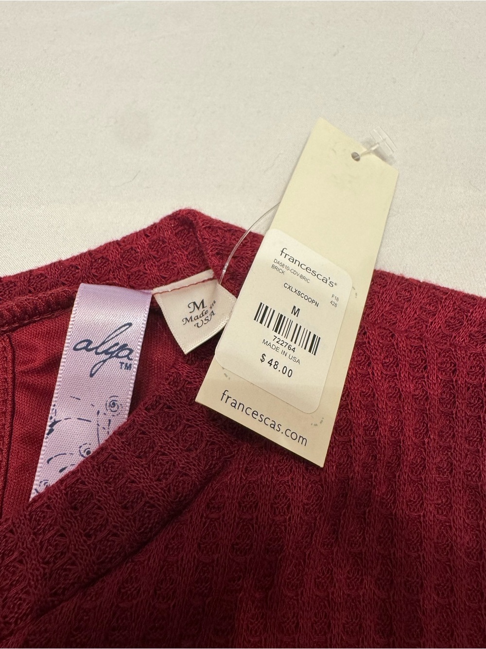 Francesca's Collections Maroon Cut Out Sweater Dress - Picture 2 of 3